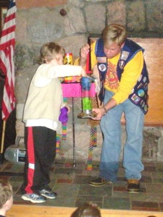 Magic show at Camp Edwards - Winter 2011 Guides - Glenn Chelius