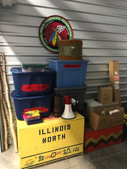 Storage Camping and tribe stuff _ Four Feather Nation Storage Unit October 2017 _IMG_7109