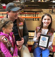 Patch award Jan 2019 Indian Princesses Winter Campout Edwards _IMG_4460