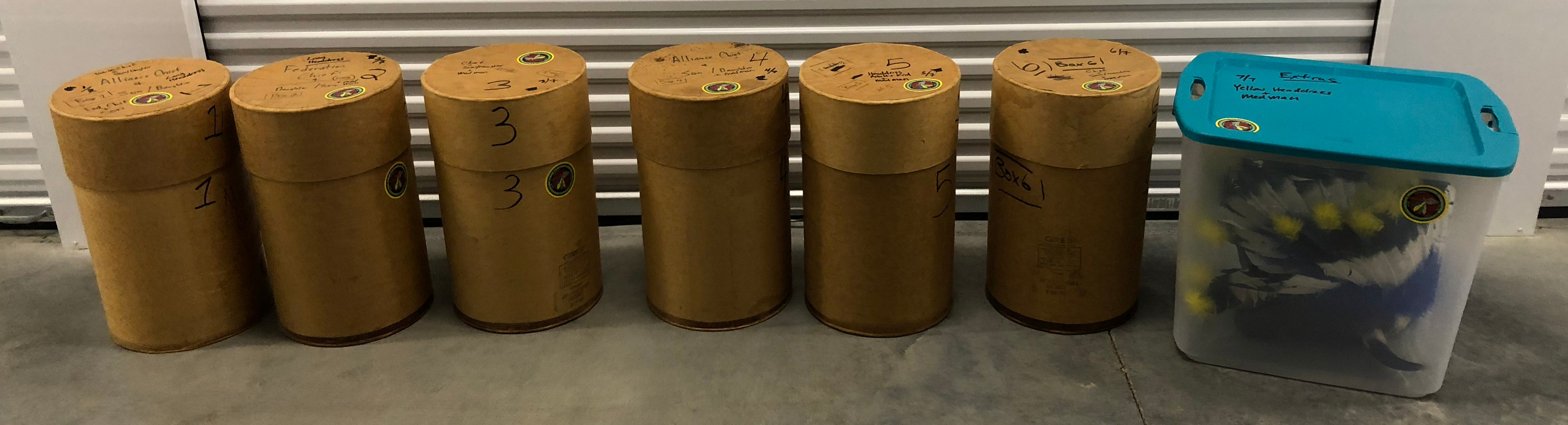 Storage Unit Four Feathers Oct 2018 Headdresses